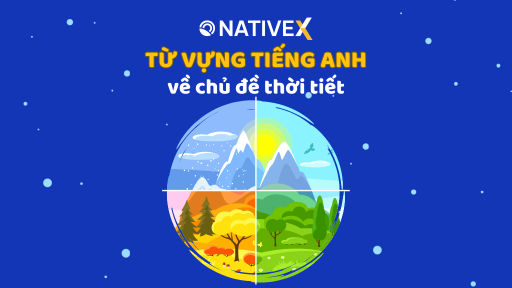 Từ vựng và mẫu hội thoại về Thời tiết hay nhất không thể bỏ qua!