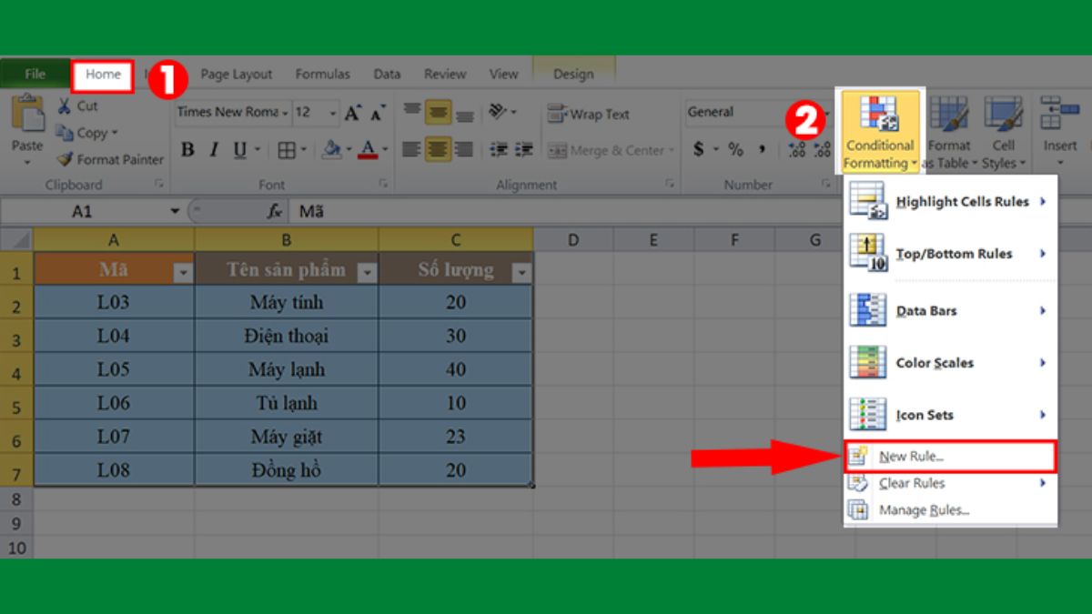 ví dụ hàm mod chia lấy dư trong excel