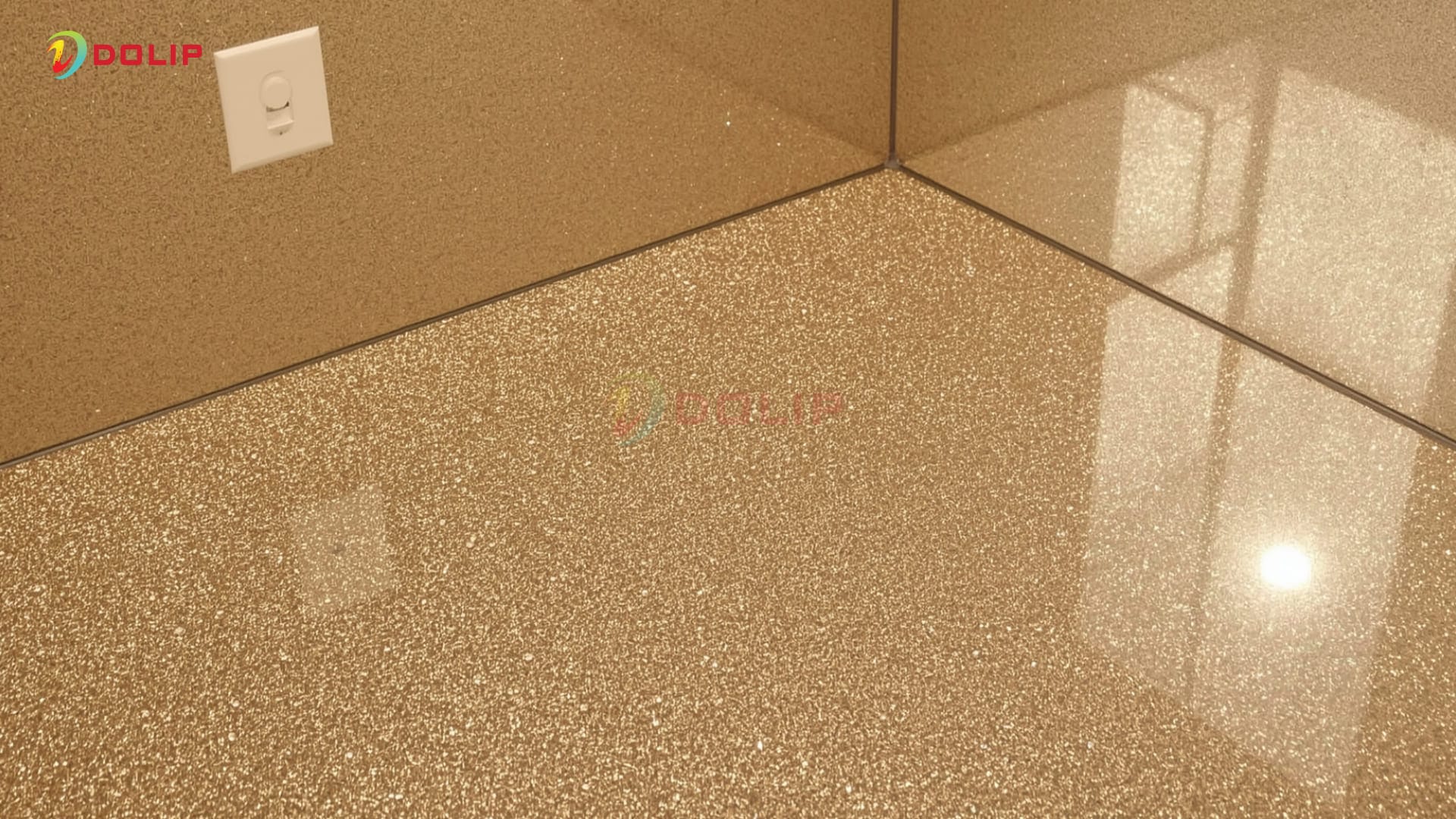 Sử dụng chất liệu đối chọi như sơn nhũ, nền bóng thiếu đồng nhất