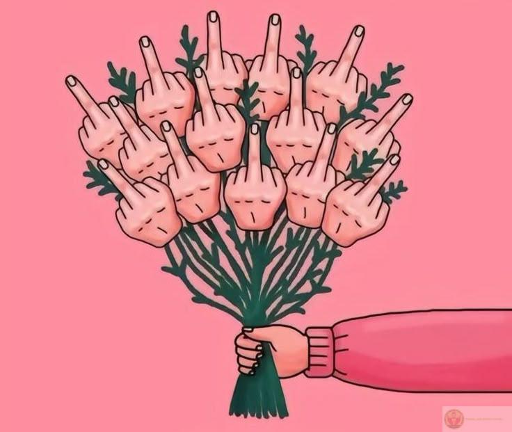 Hình ảnh ngón tay giữa meme phản ánh phong cách châm biếm phổ biến toàn cầu