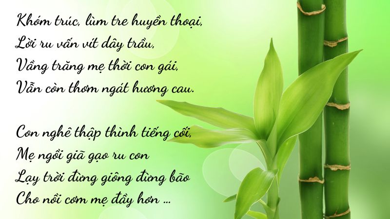 Phân tích bài thơ Trong Lời Mẹ Hát ngắn gọn, chọn lọc hay nhất