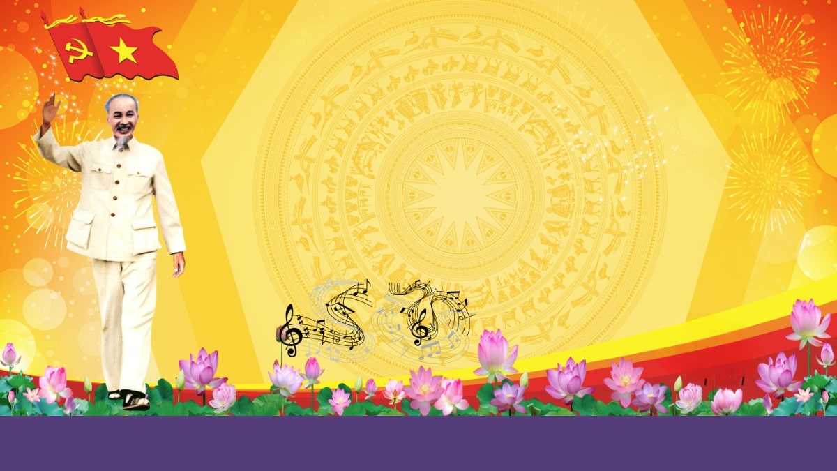 40+ hình nền PowerPoint trống đồng hoa sen đẹp, sắc nét