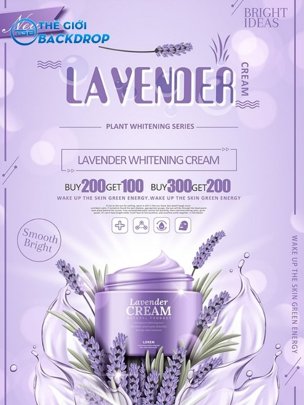 Mẫu poster mỹ phẩm ấn tượng