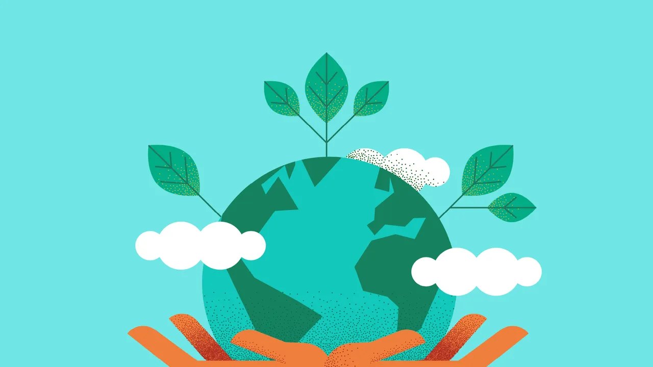 Hình nền powerpoint tái sử dụng rác thải nhựa