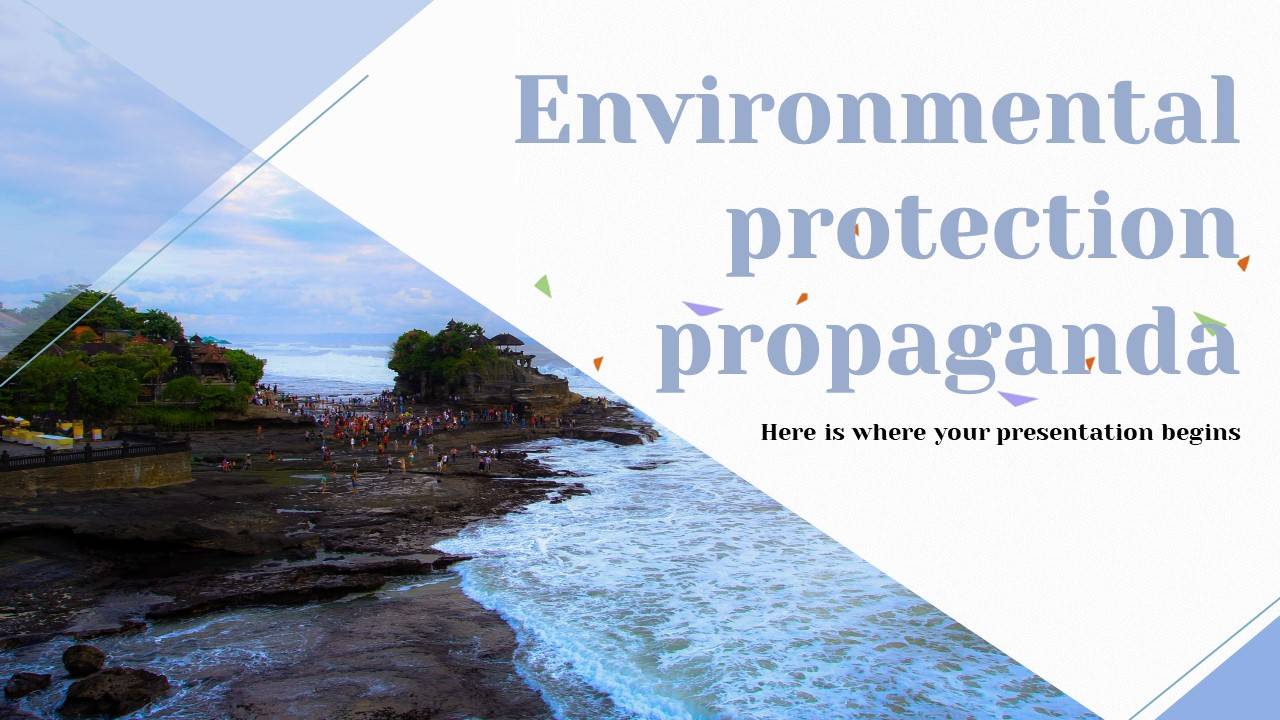 Hình nền powerpoint bảo vệ môi trường nước