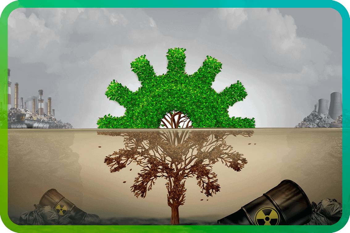 Hình nền powerpoint xử lý ô nhiễm môi trường