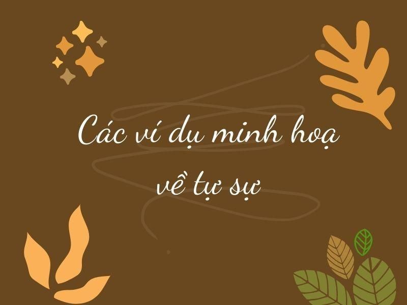 Các ví dụ minh hoạ về tự sự