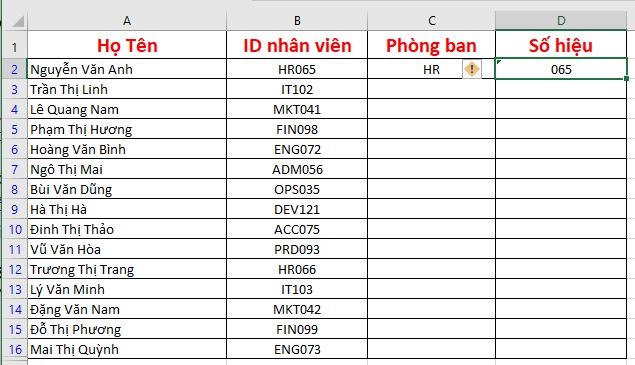 Công thức tách chữ ra khỏi chuỗi