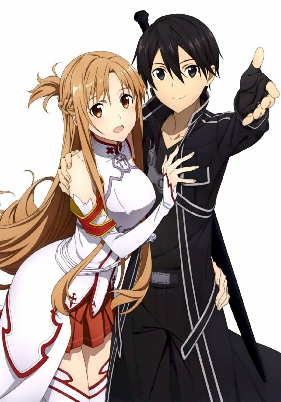 Ảnh nền điện thoại Kirito và Asuna đẹp