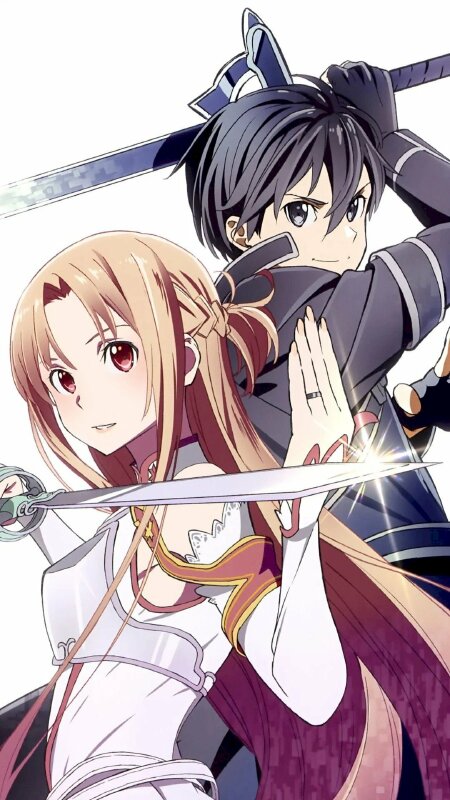 Hình nền Kirito và Asuna cho điện thoại