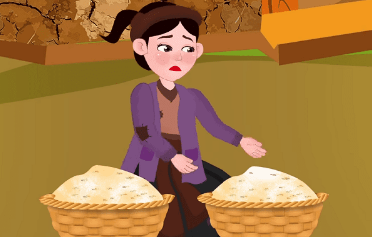 Chim vàng anh bay lại đậu vào tay vua, rồi rúc vào tay áo.