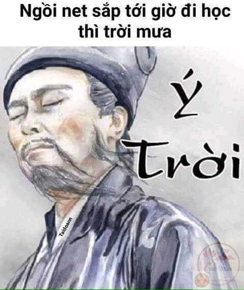 Meme ý trời Gia Cát Lượng