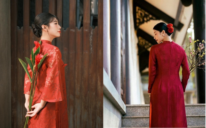 Cách tạo dáng chụp ảnh áo dài tết