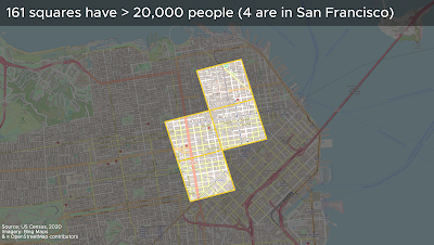 Stats, Maps n Pix: The most densely populated square km in the United States