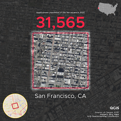 Stats, Maps n Pix: The most densely populated square km in the United States