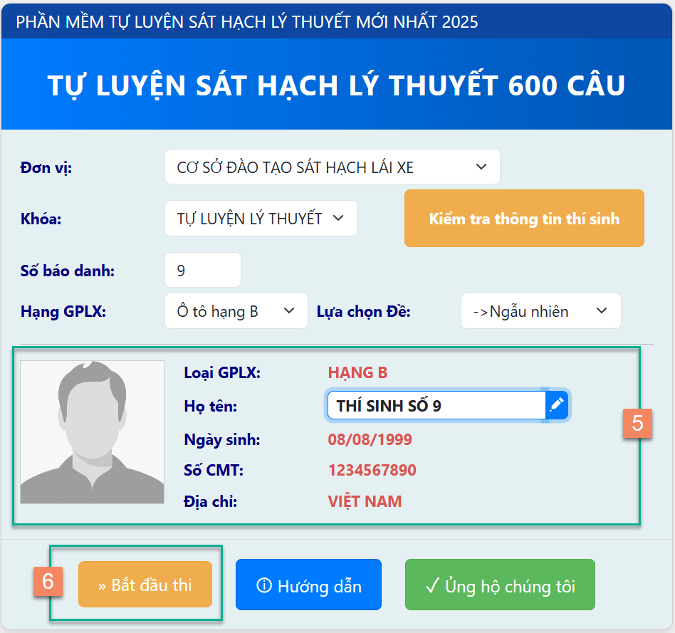 Học Thi bằng lái xe A1 trực tuyến