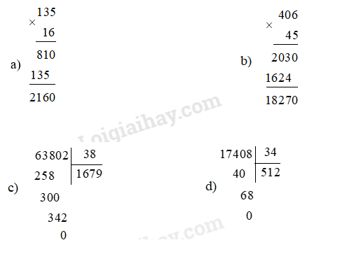 Bài tập Các phép tính với số tự nhiên - Ôn hè Toán lớp 4</>