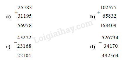 Bài tập Các phép tính với số tự nhiên - Ôn hè Toán lớp 4