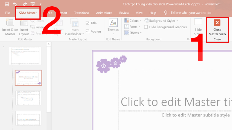 Chọn biểu tượng phù hợp