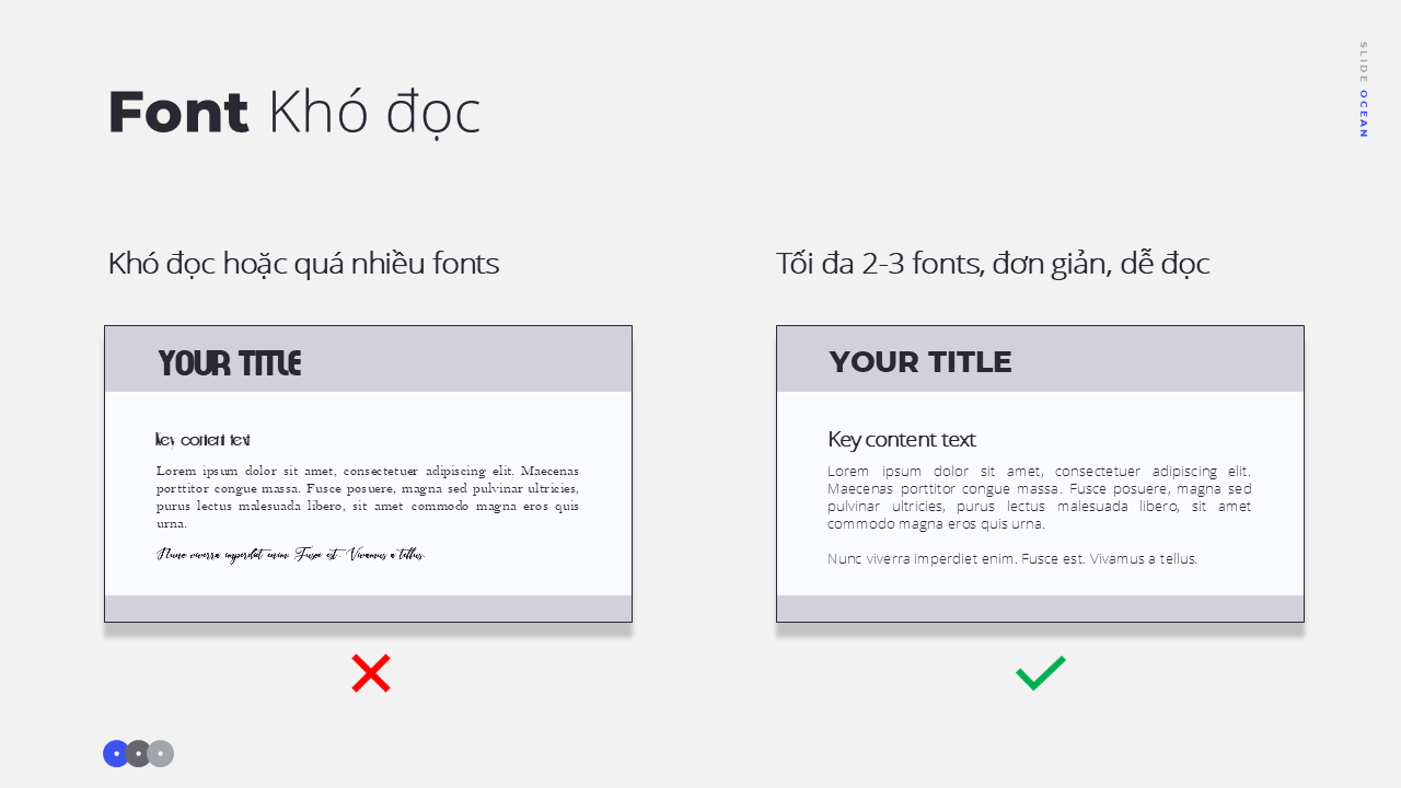 10 Sai Lầm Phổ Biến Khi Thiết Kế Slide - Font khó đọc