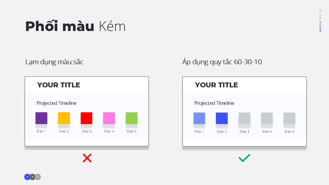 10 Sai Lầm Phổ Biến Khi Thiết Kế Slide - Phối màu Kém