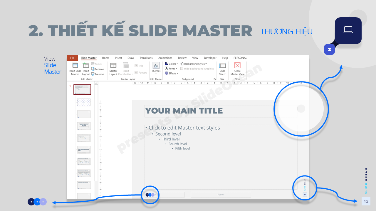 Sử dụng Slide Master