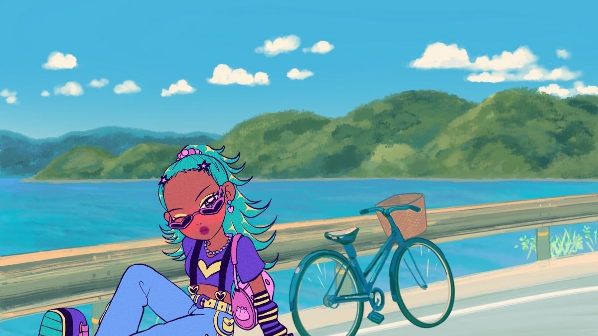 Hình vẽ tranh anime nữ ngầu chất lượng cao