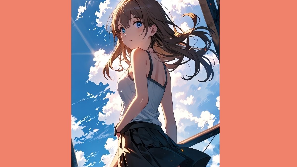 Hình vẽ tranh anime nữ ngầu dơn giản