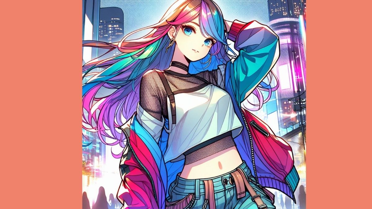 Tranh vẽ anime nữ ngầu