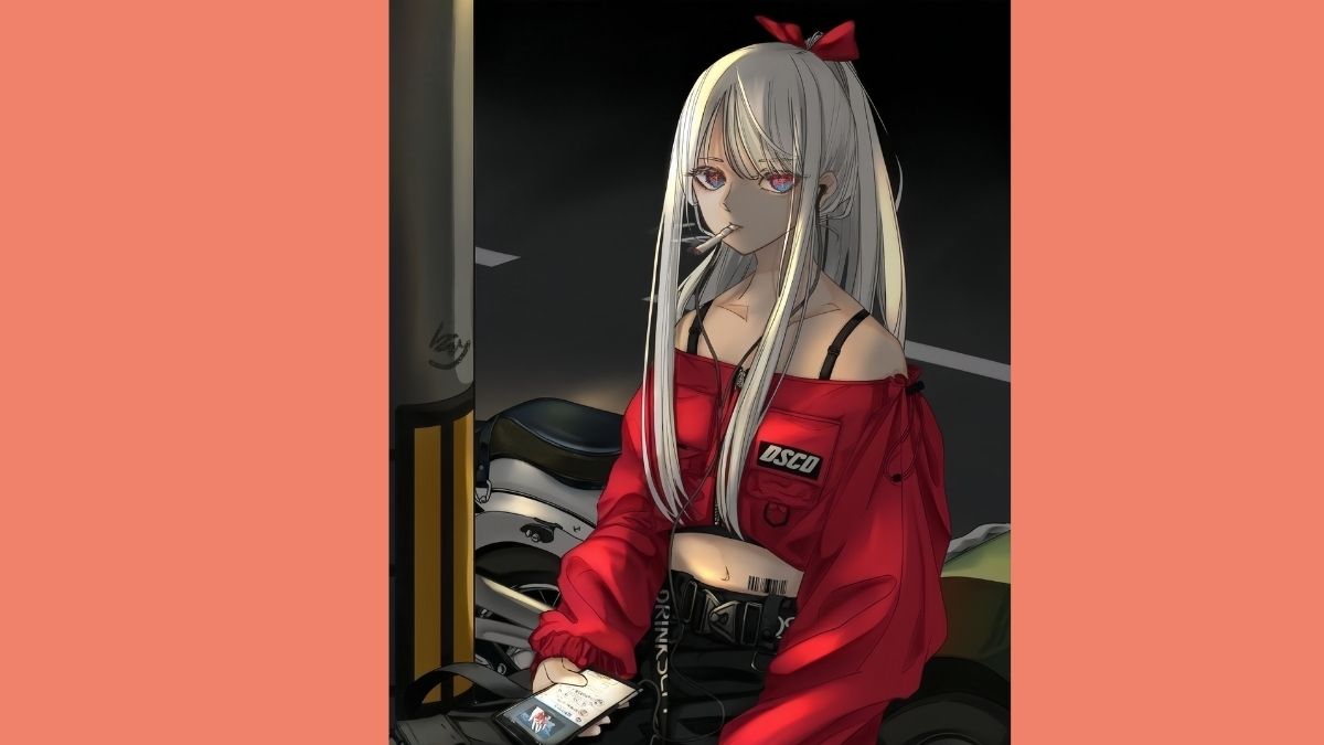 Hình vẽ tranh anime nữ ngầu đẹp