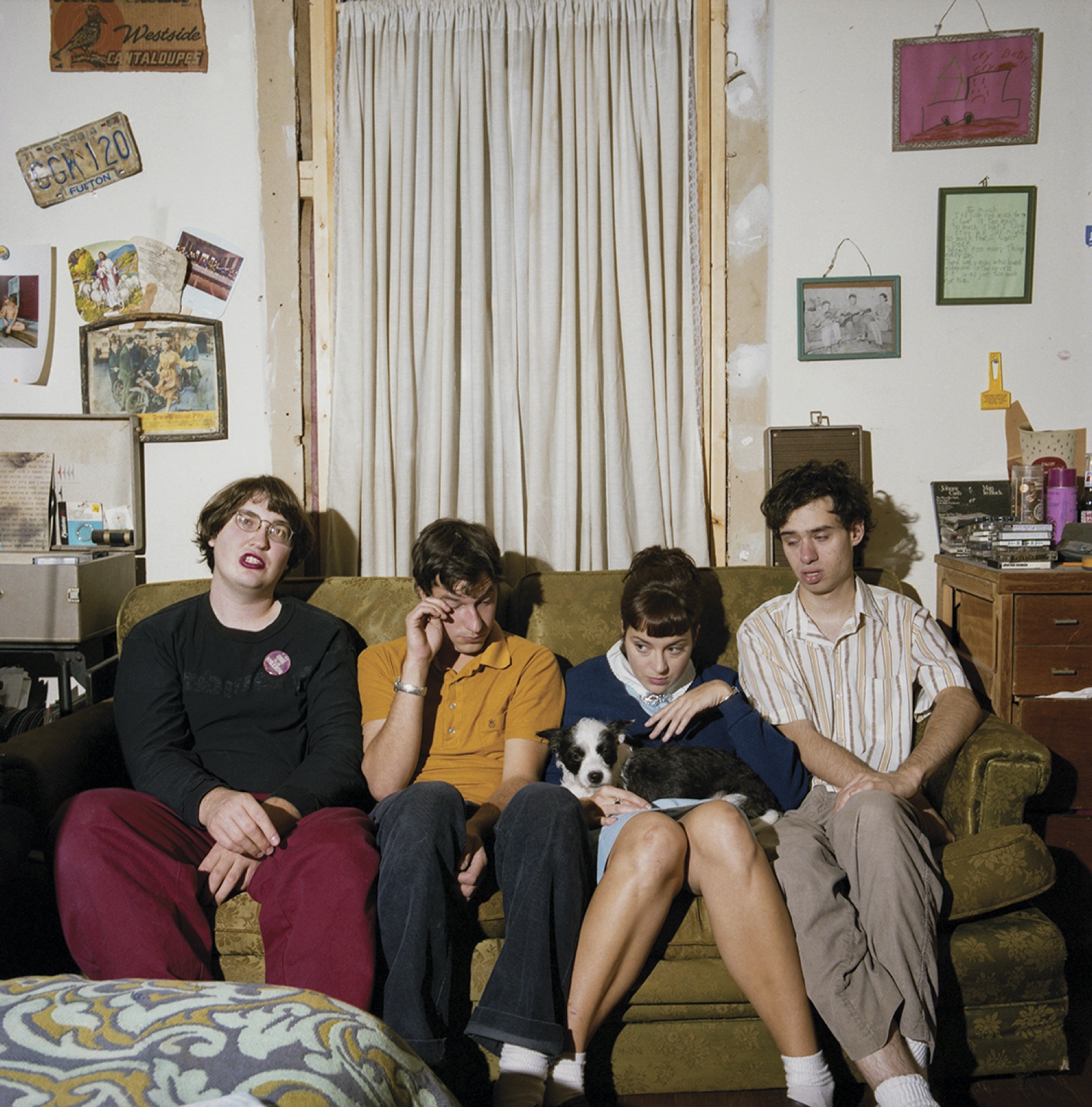 The Rock*A*Teens with Augie on Kelly’s couch (1996)