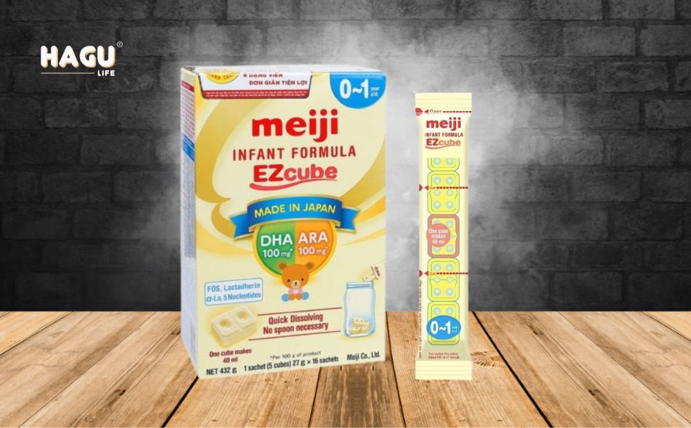 Sữa Meiji thanh nhập khẩu Infant Formula EZcube