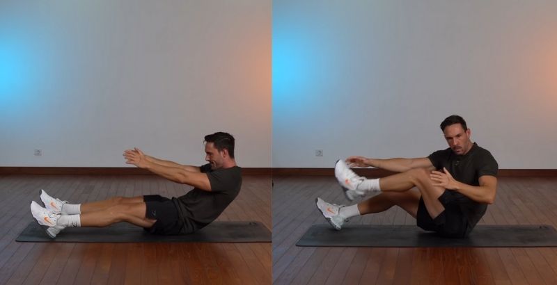 bài tập cơ bụng 6 múi học sinh sprinter sit ups