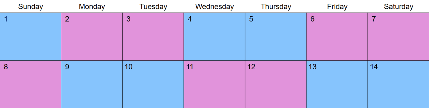 2-2-3 Custody and Visitation Schedule Examples
