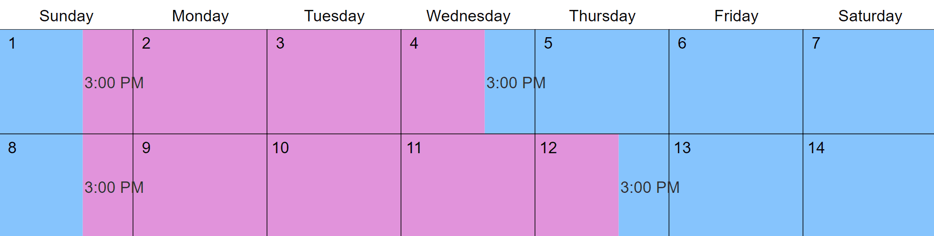 2-2-3 Custody and Visitation Schedule Examples