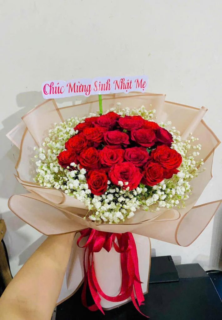 bó hoa hồng đỏ