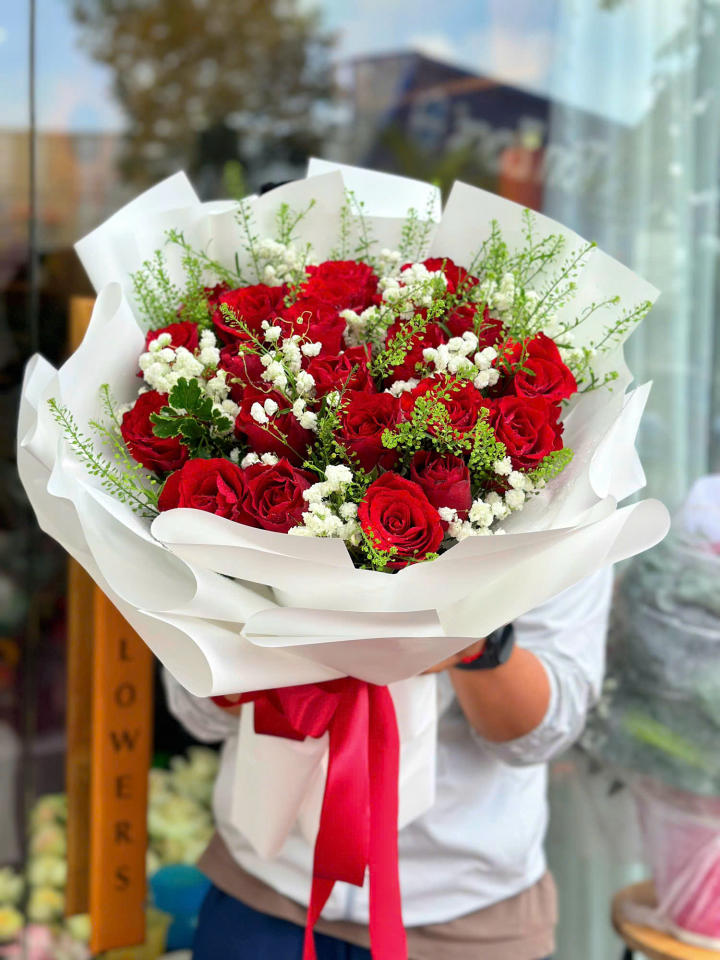 Bó hoa hồng đỏ