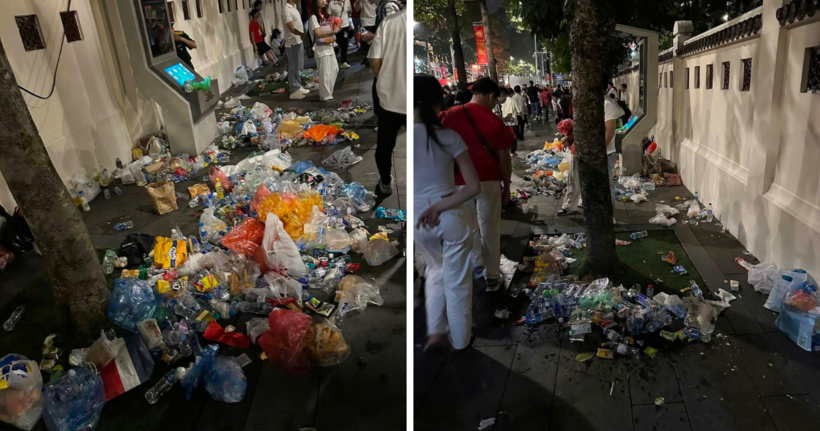 Những hình ảnh không đẹp được chụp lại sau buồi hợp luyện.