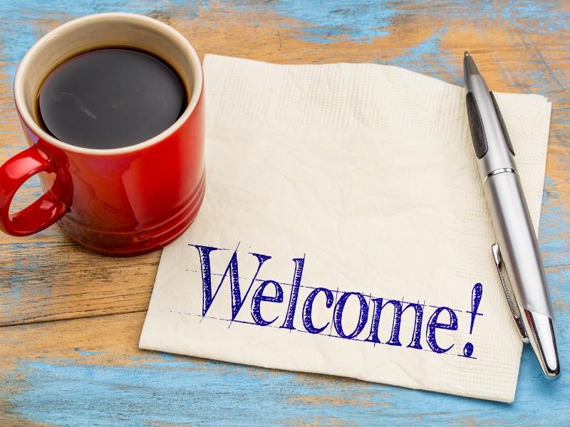 Hình ảnh lời chào mang chủ đề biển cả, tự do