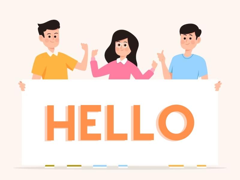 Hình ảnh lời chào powerpoint nghiêm túc