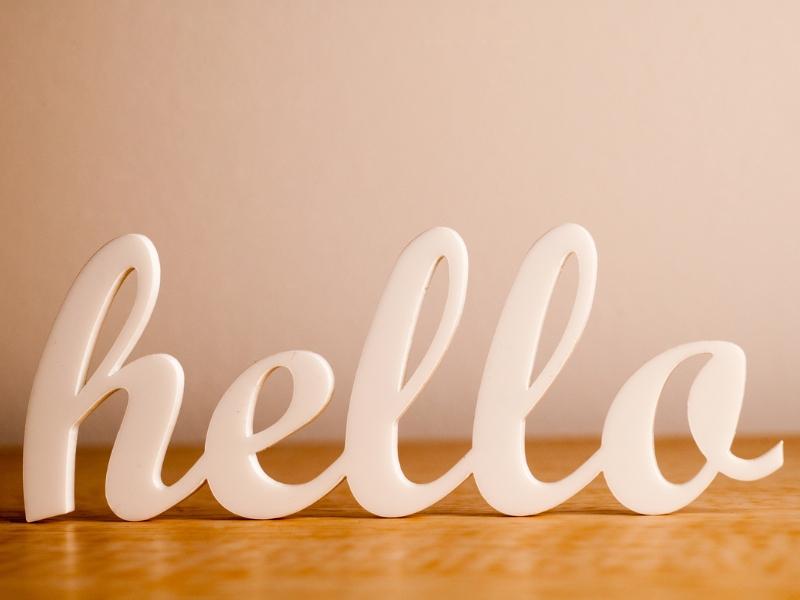 Hình ảnh slide lời chào đẹp mắt