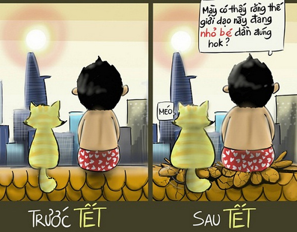 Anh tet che ghep mat