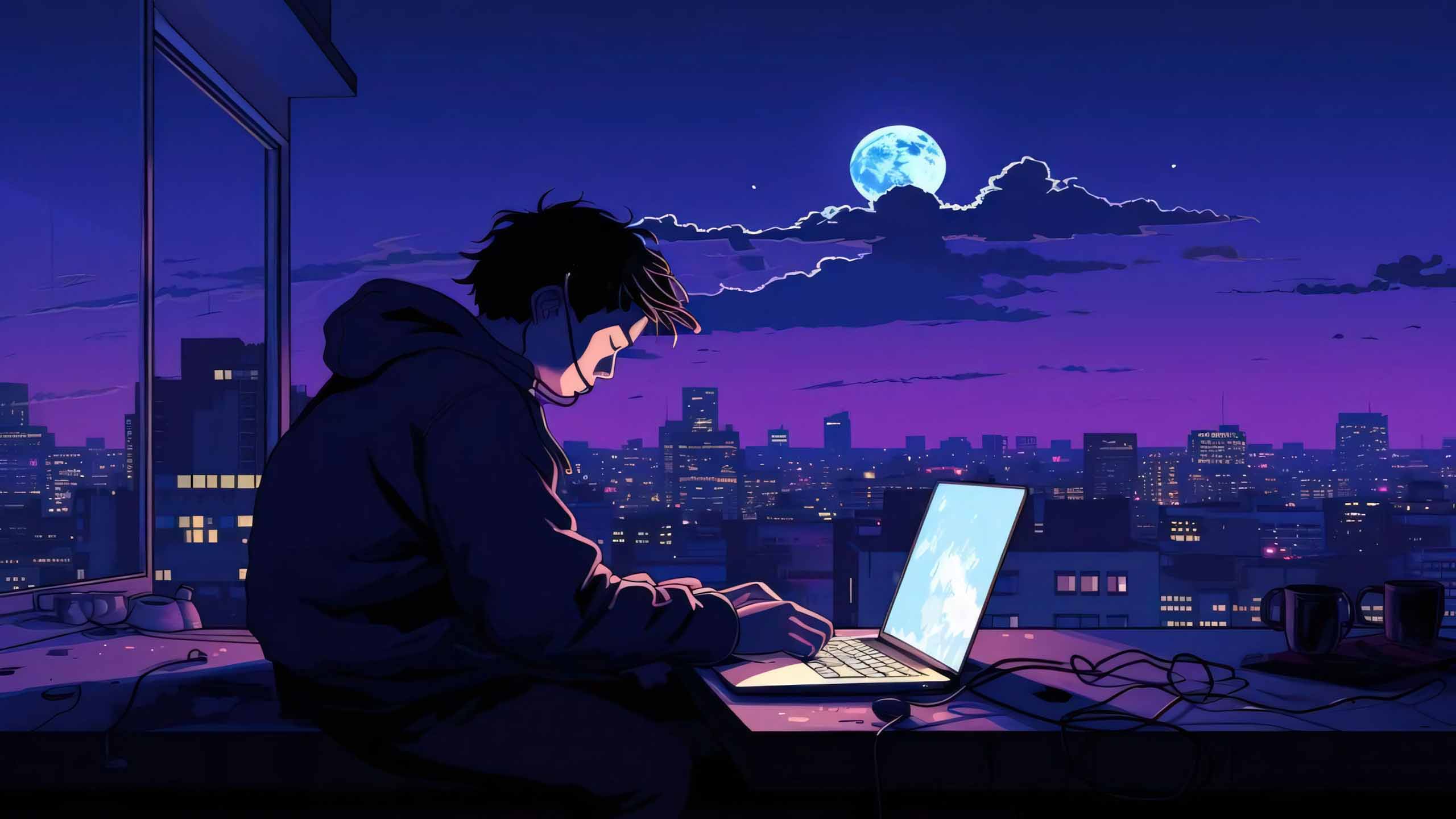 hinh anh chill lofi buon 2560px 1440px 2k 2