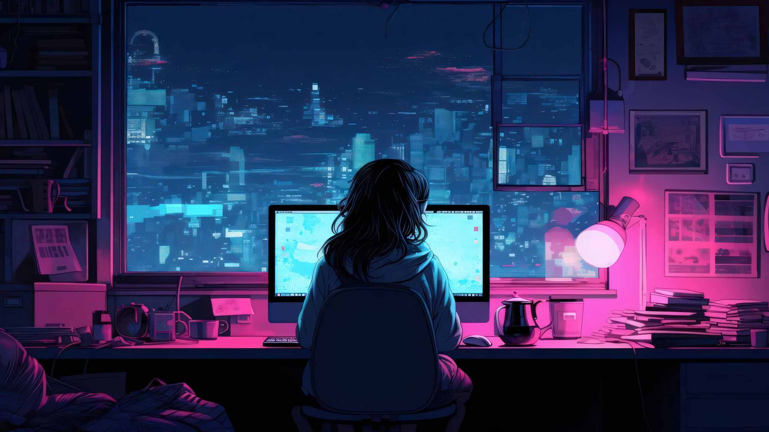 hinh anh chill lofi buon 2560px 1440px 2k 16