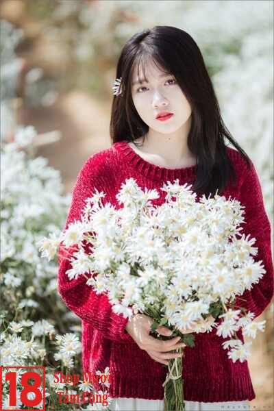 Avatar Gái Xinh Cầm Hoa (1)