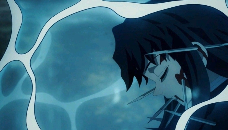 Hình Muichirou ngã xuống desktop