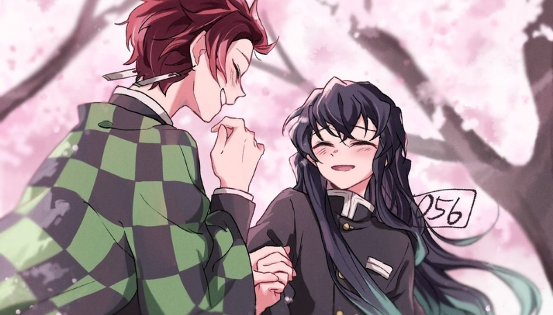 Hình nền Muichirou và Tanjiro tình bạn