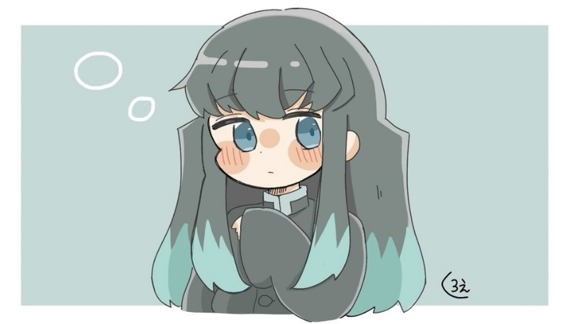 Nền Muichirou chibi dễ thương 4K