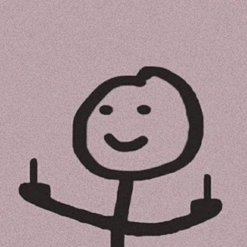 meme ngón giữa đáng yêu, thú vị