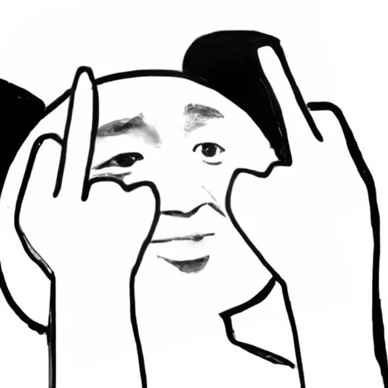 meme gấu trúc Trung Quốc ngón giữa
